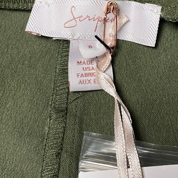 NWT Scripted Rio Green Side Lace Up Buckle Pants - Picture 10 of 11